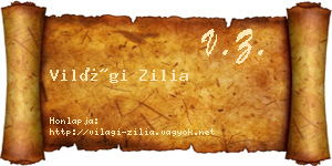 Világi Zilia névjegykártya